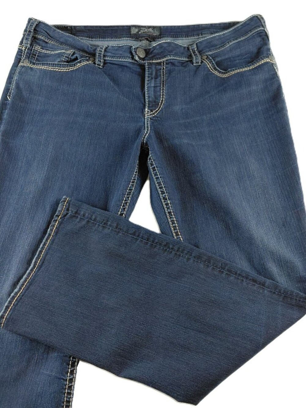 Silver Jeans Tuesday Slim Boot Jean Women's Plus Size 22 Dark Wash Stretch
